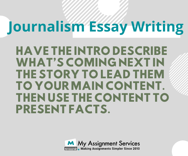 Journalism Essay Writing Service