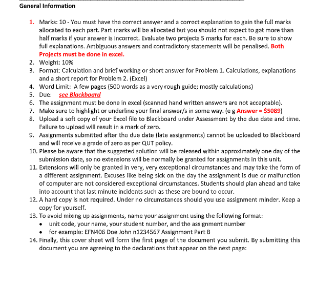 capital budgeting assignment sample