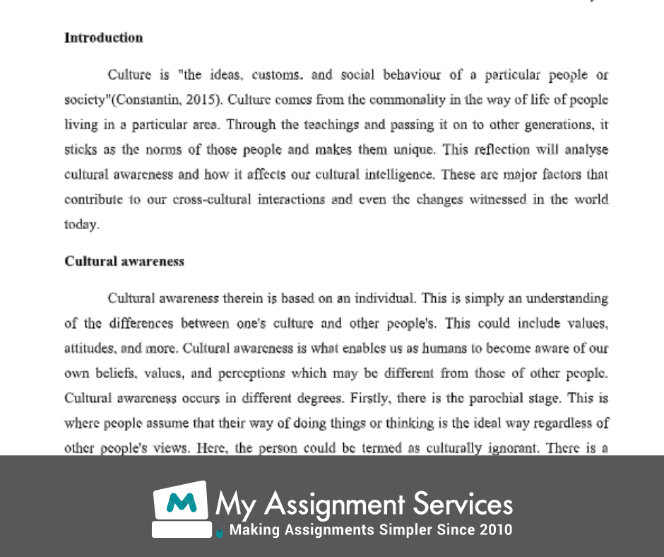 cultural studies essay assessment solution sample
