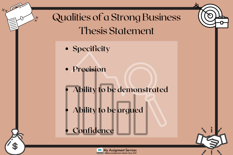 qualities of strong business thesis statement