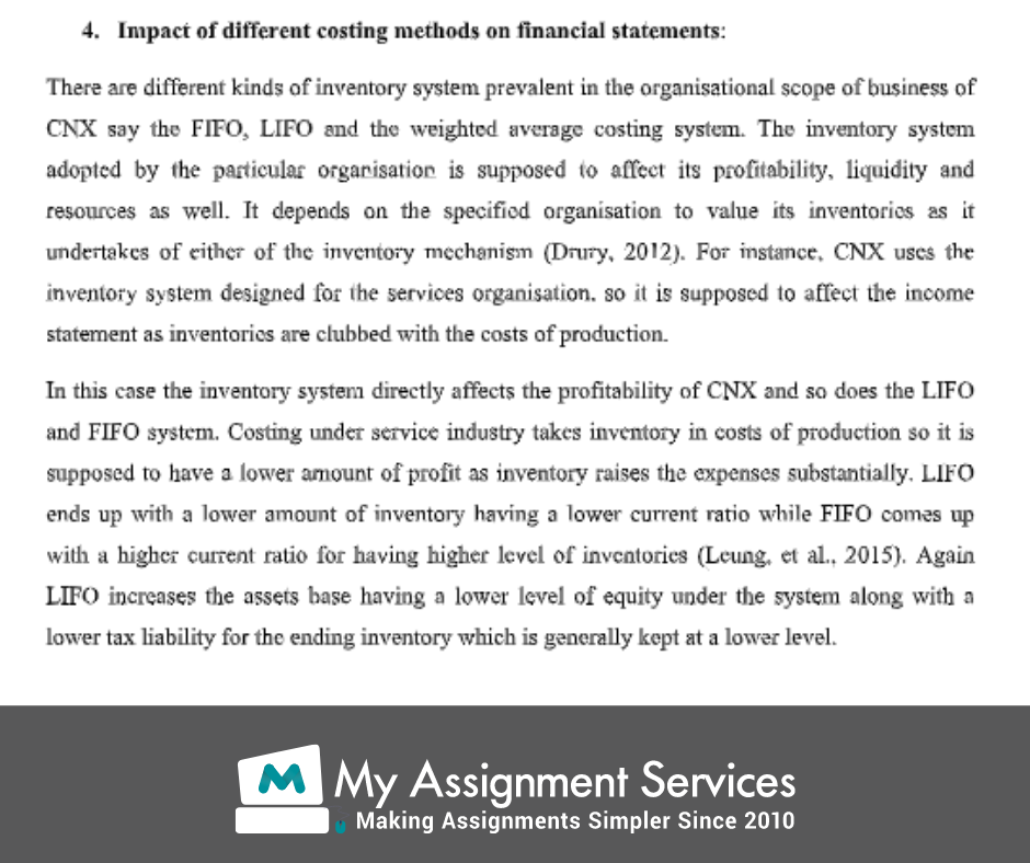 accounting thesis assessment solution sample 3