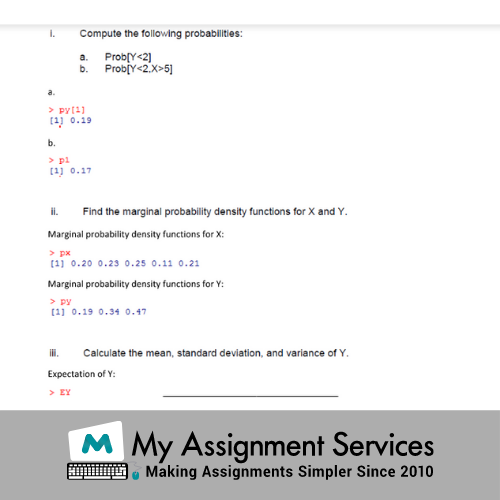 Probability assignment Help