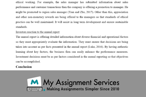 Financial Reporting Assignment Sample