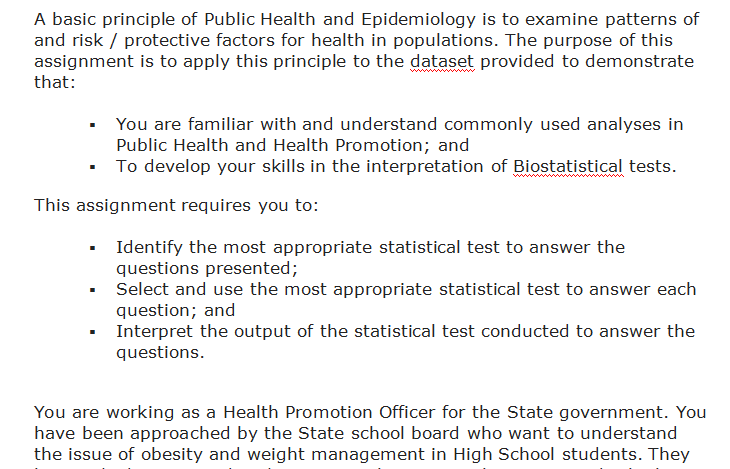 Epidemiology Dissertation Sample