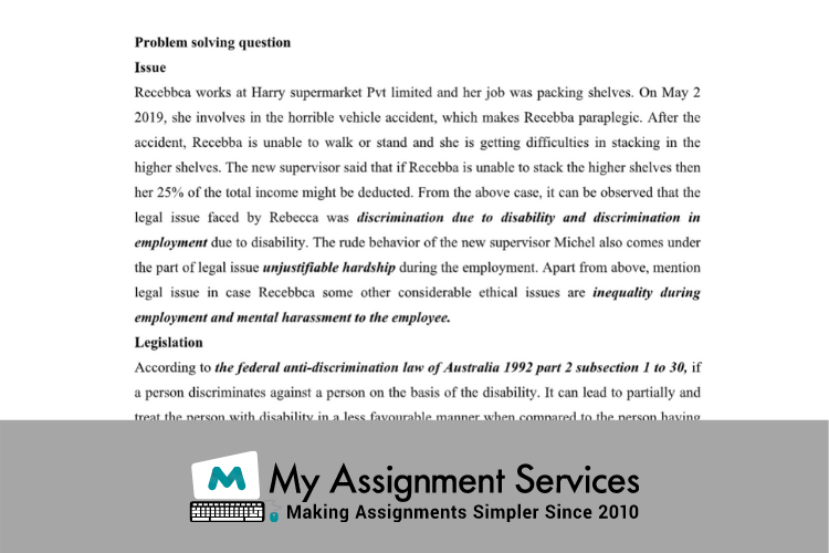 Employment Law Assignment help