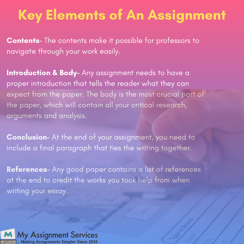 key elements of assignment