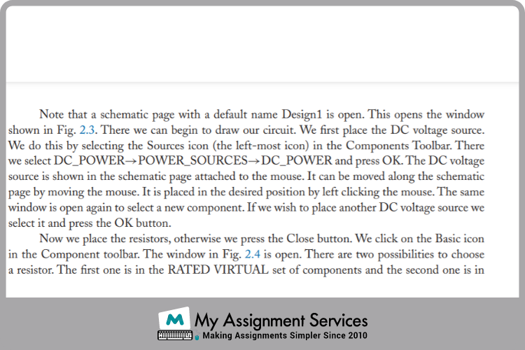 multisim assignment sample