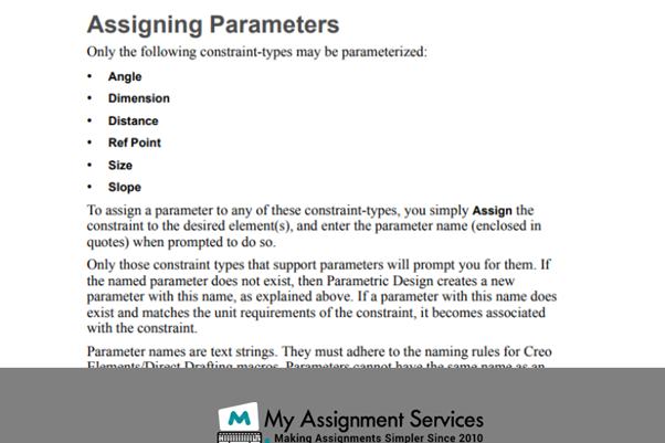 CREO assigning parameters