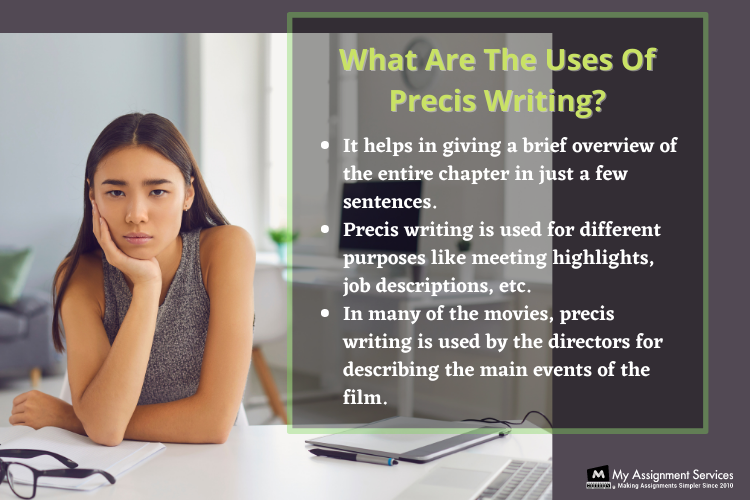 what are the uses of precis writing