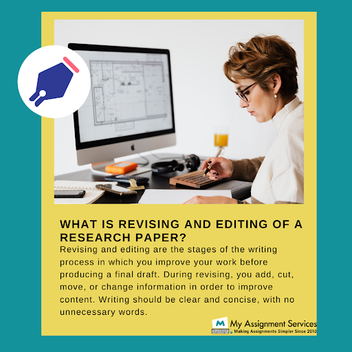 what is revising and editing of a research papper
