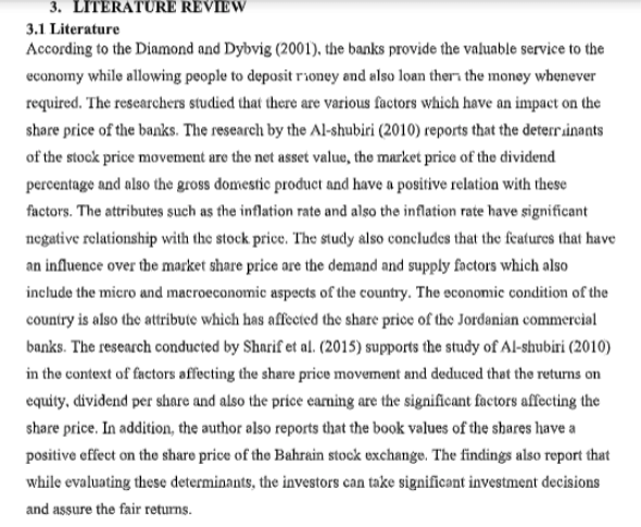 dissertation literature review example 