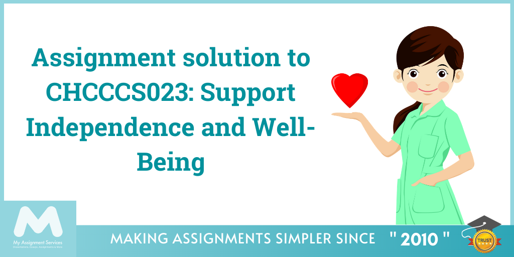 Support Independence and Well-Being Assignment Solution