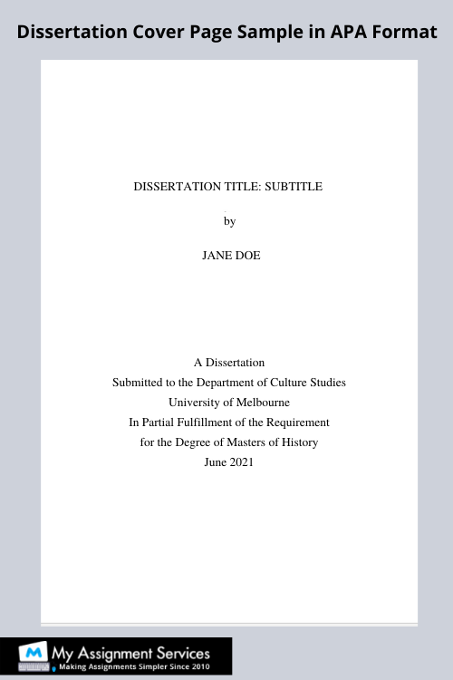 example of dissertation title page