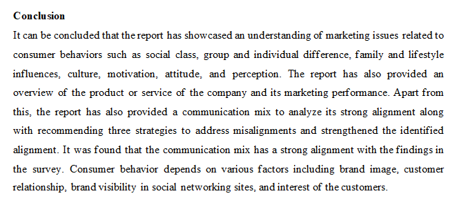 Report Writing Sample 3