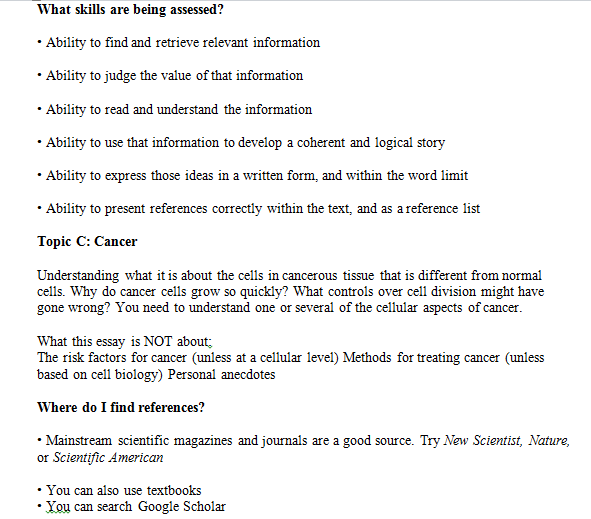 biology dissertation sample