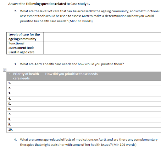 case study question sample