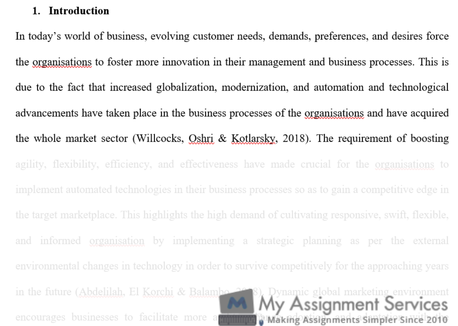 business dissertation assessment solution sample