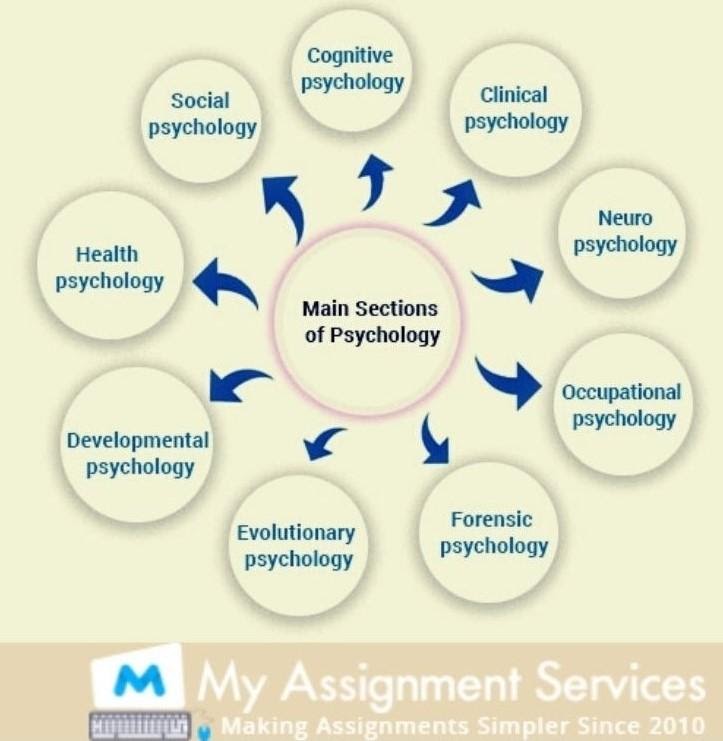 main sections of psychology