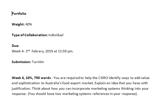 undergraduate coursework - assessment task